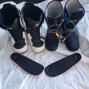 Burton Moto Black and White Snowboard Boots